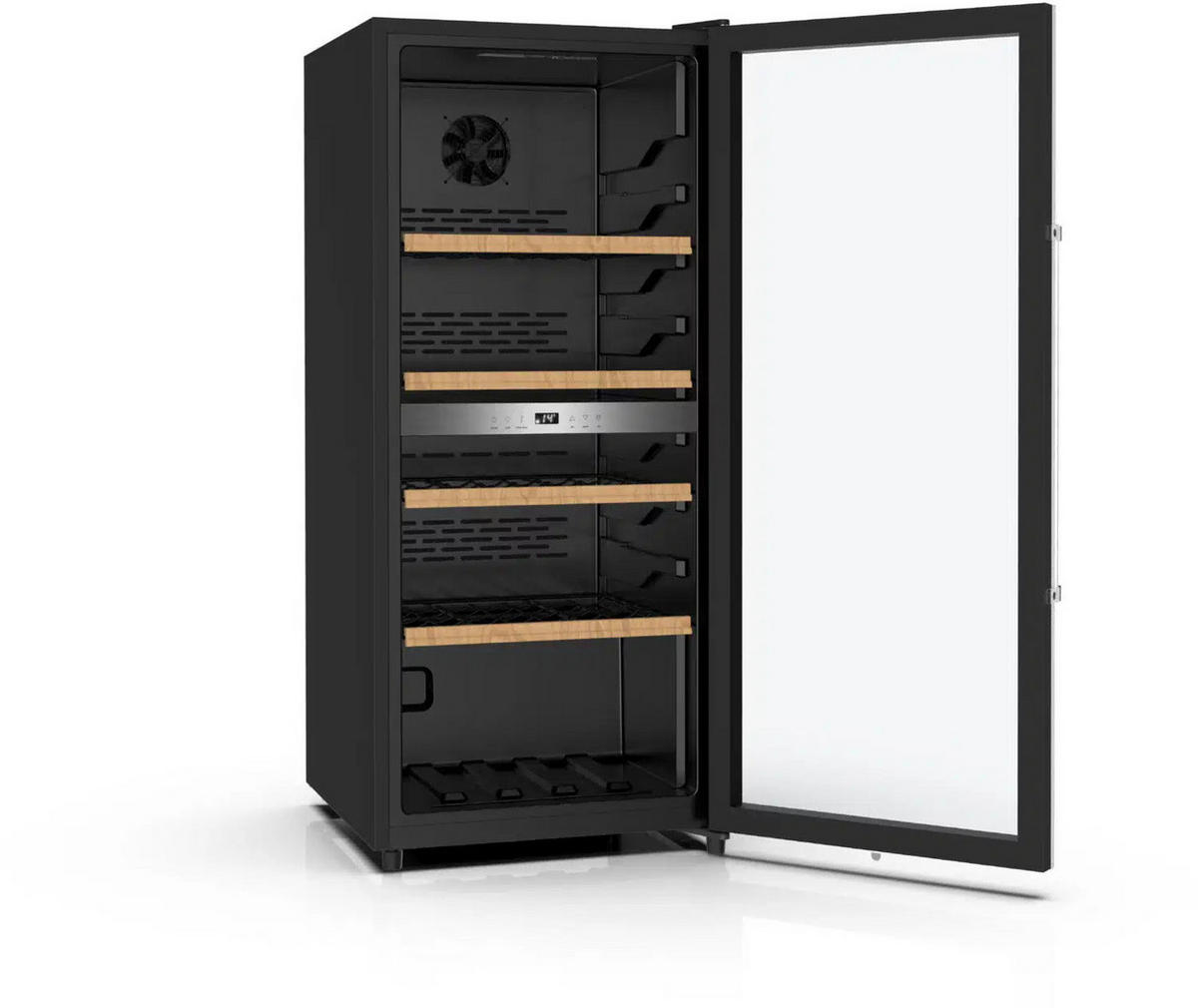 WEINKLIMASCHRANK WS 2000  - Schwarz, Basics, Metall (54,5/124,5/60cm) - Nabo