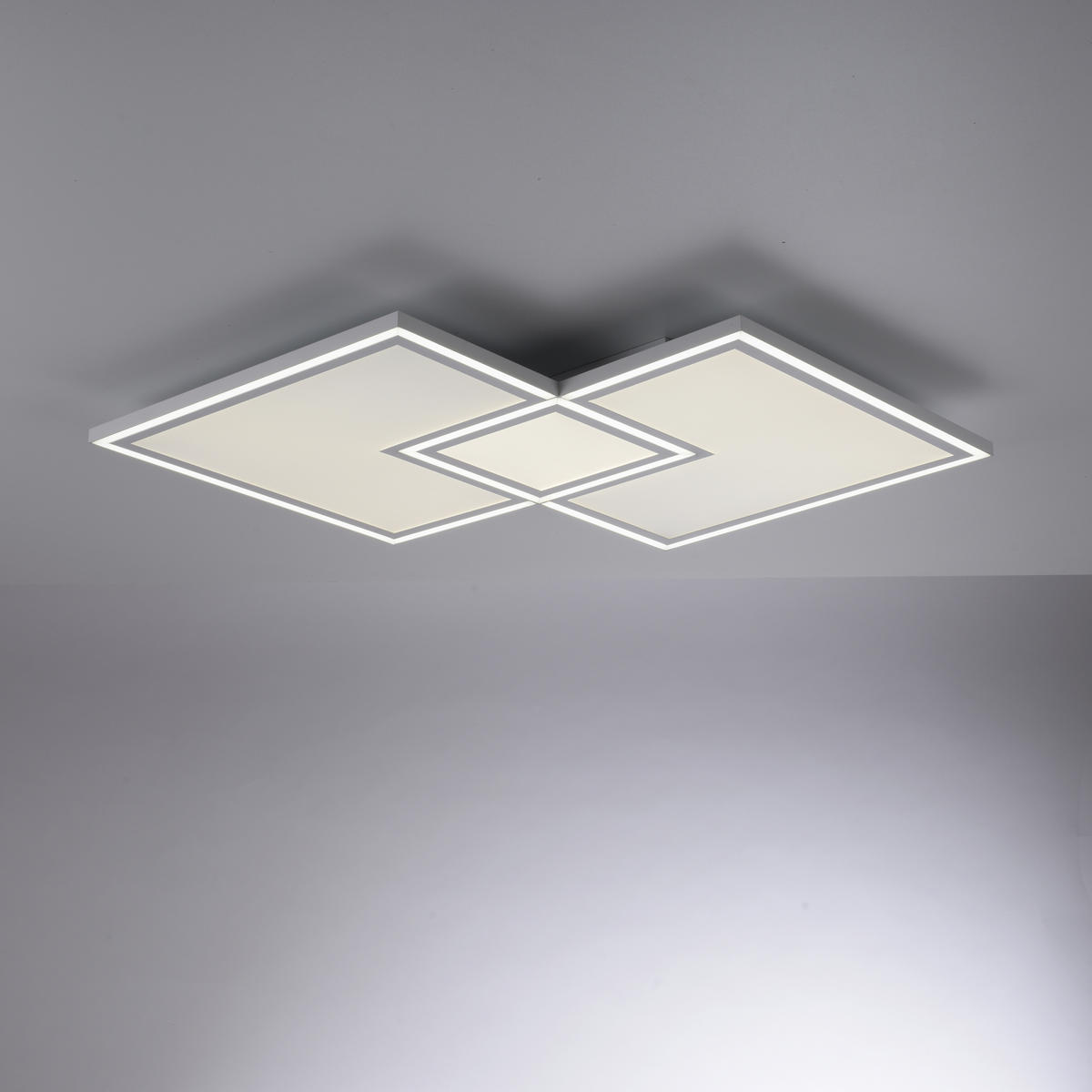 LED-DECKENLEUCHTE 51 W    67/67/5 cm  - Weiss, Trend, Kunststoff/Metall (67/67/5cm) - Novel