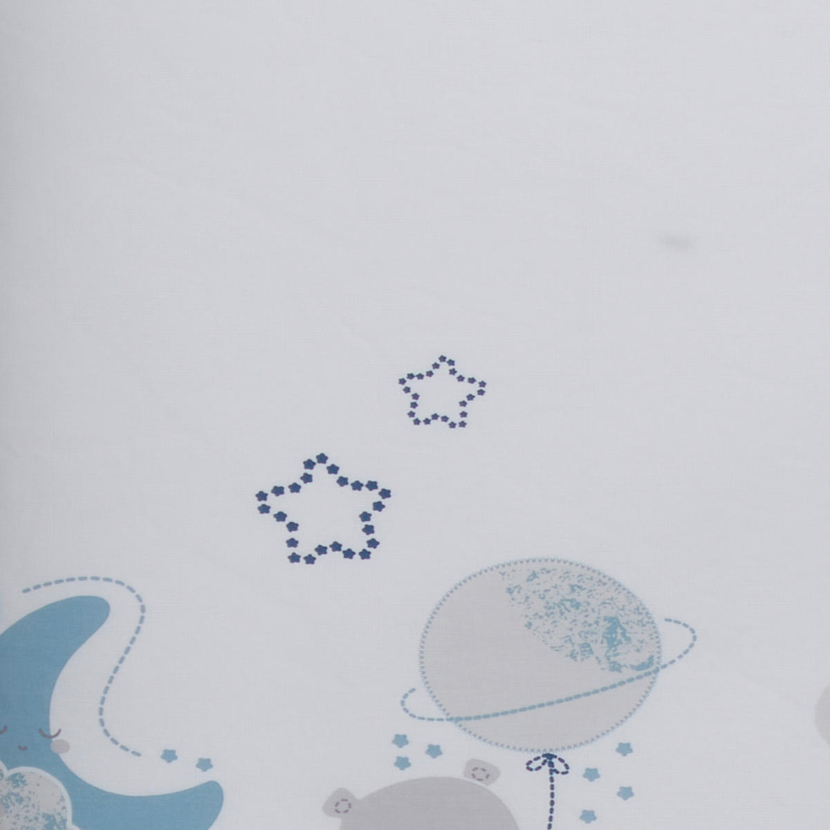 BABYBETTWÄSCHE 80/80 cm  - Blau/Grau, Basics, Textil (80/80cm) - Avelia