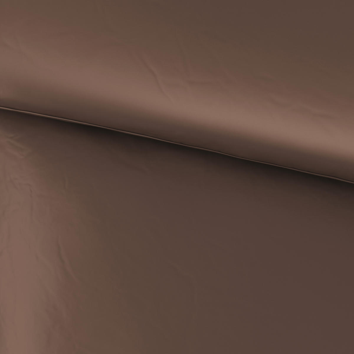 BETTWÄSCHE 2-teilig NIGIRI Satin 155/220 cm  - Cappuccino, Basics, Textil (155/220cm) - Bio:Vio