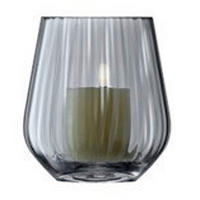 VASE 16 cm  - Graublau, Basics, Glas (14,5/14,5/16cm) - Boltze Home