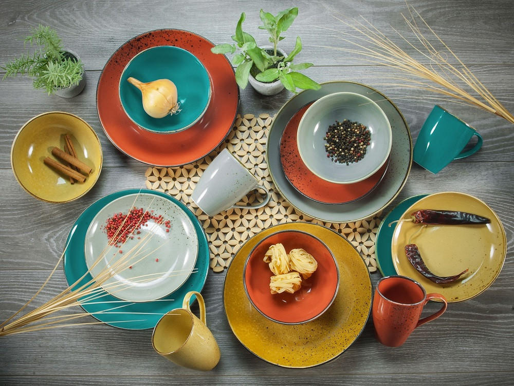 DIPSCHALENSET Keramik Steinzeug  - Currygelb, Trend, Keramik (11,5cm) - Creatable