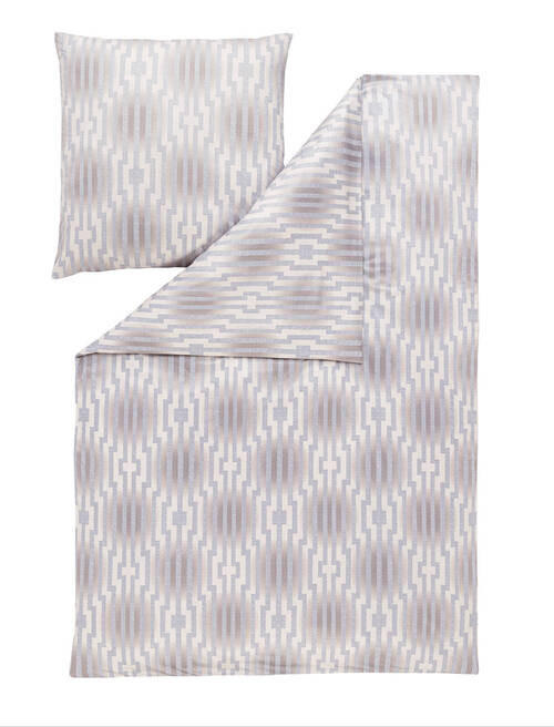 BETTWÄSCHE 135/200 cm ATELIER Makosatin  - Grau, Design, Textil (135/200cm) - Estella