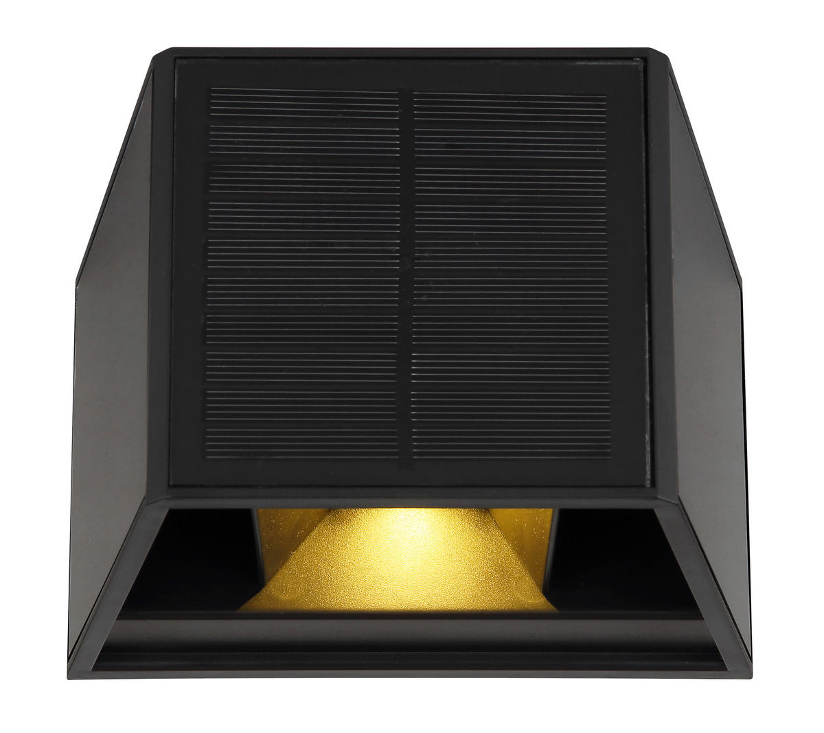 SOLARLEUCHTE - Klar/Schwarz, Design, Kunststoff (15,4/9,6/9,9cm) - Globo