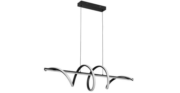 LED-HÄNGELEUCHTE 101/25/150 cm  - Schwarz, Design, Kunststoff/Metall (101/25/150cm) - Novel
