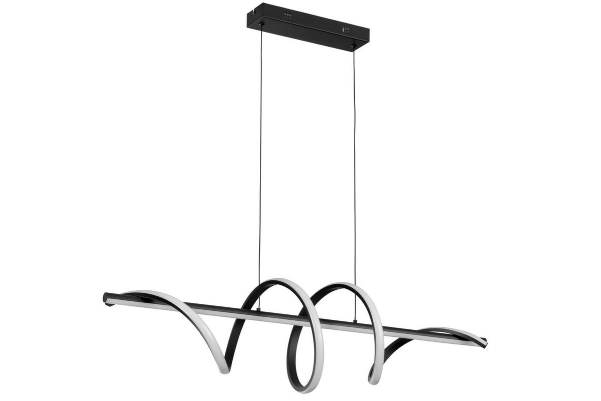 LED-HÄNGELEUCHTE 101/25/150 cm  - Schwarz, Design, Kunststoff/Metall (101/25/150cm) - Novel