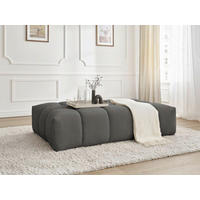 HOCKER EVEREST Struktur Dunkelgrau  - Dunkelgrau/Schwarz, MODERN, Kunststoff/Textil (166/100/40cm)