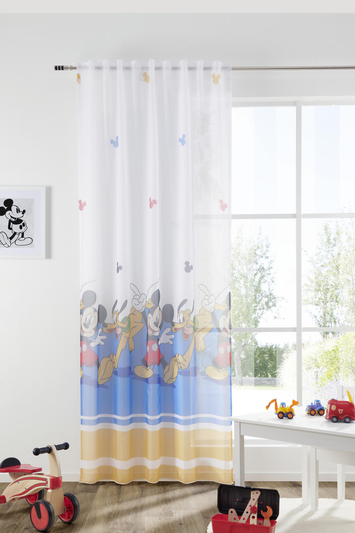 OTROŠKA ZAVESA   135/245 cm   - rumena/rdeča, Design, tekstil (135/245cm) - Disney