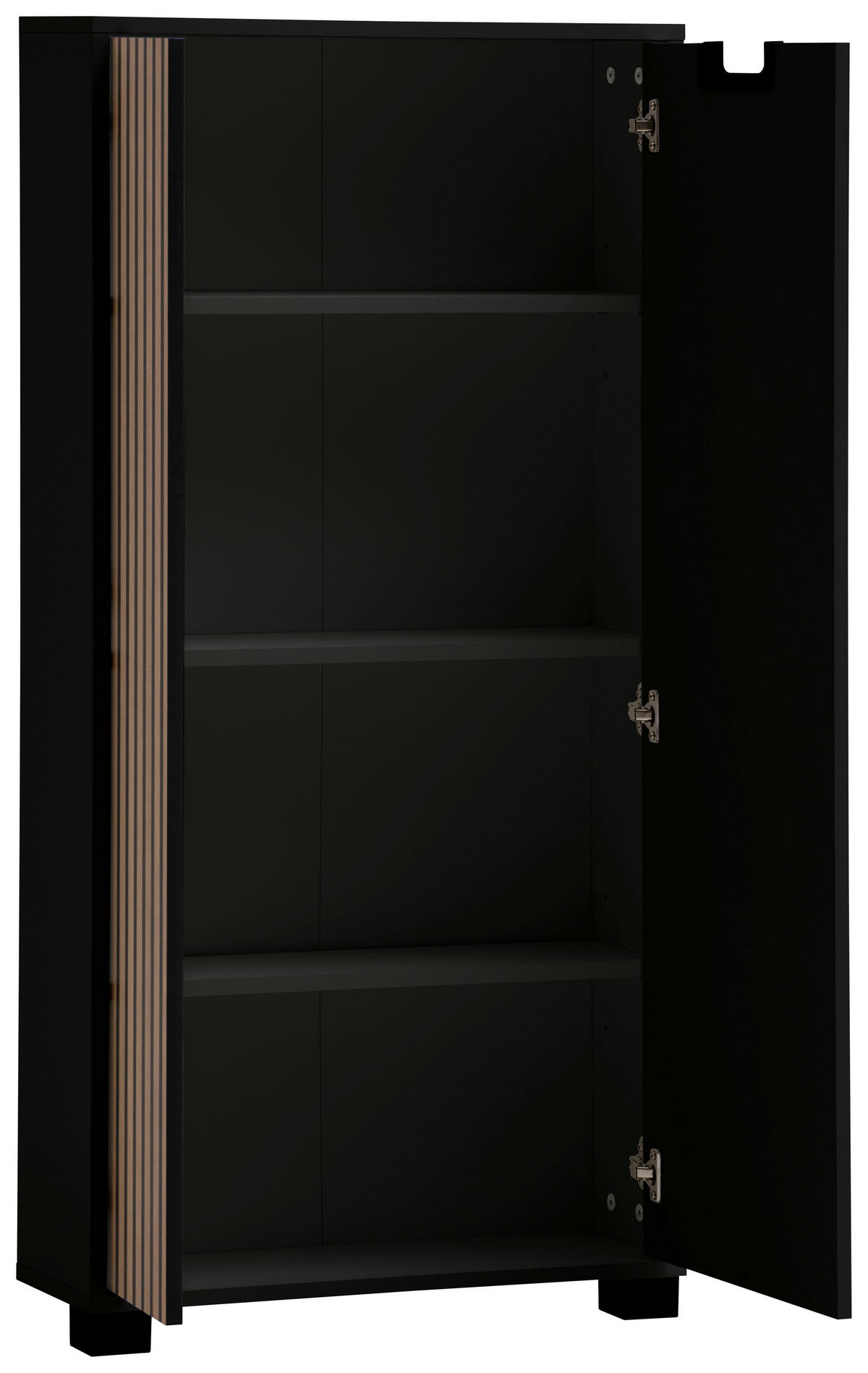 HIGHBOARD  in 59,8/124/19,55 cm  - Eichefarben/Schwarz, Design, Holzwerkstoff/Kunststoff (59,8/124/19,55cm) - MID.YOU