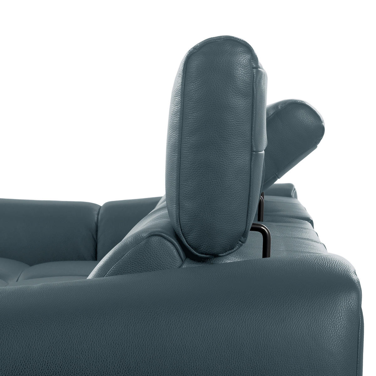 ECKSOFA  Echtleder Dunkelblau  - Schwarz/Dunkelblau, Design, Leder/Kunststoff (177/274cm) - Livetastic