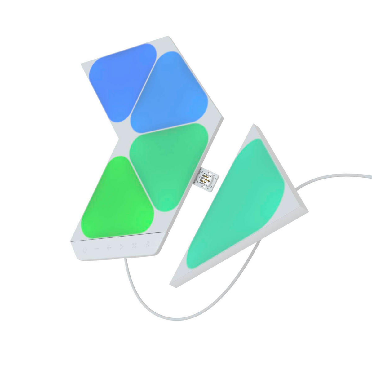 Nanoleaf Triangles 5er Mini NANOLEAF 10/11,5/0,6 cm   - Weiß, Basics, Kunststoff (10/11,5/0,6cm)