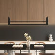 LED-HÄNGELEUCHTE Bury 118/22/150 cm  - Schwarz, Design, Metall (118/22/150cm) - Novel