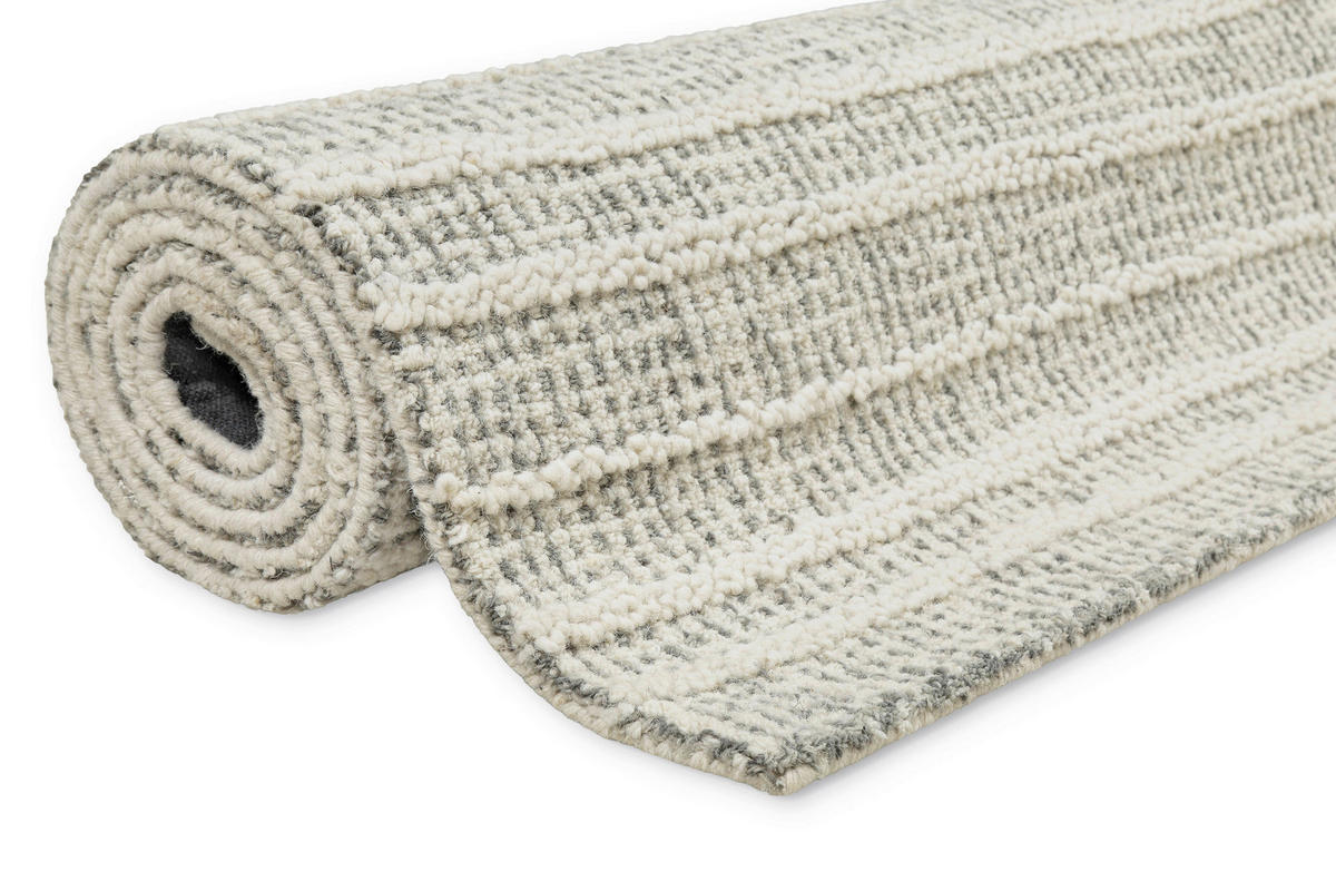 WEBTEPPICH 70/140 cm Hamptons Fortyfive Creme, Grau  - Creme/Grau, Design, Textil (70/140cm) - WECON HOME