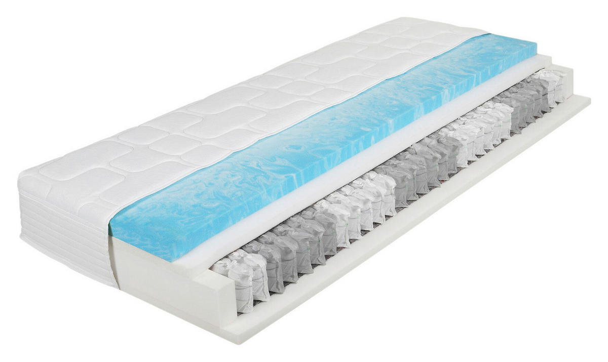 BOXSPRINGMATRATZE - Weiß, Basics, Textil (90/190cm) - Xora