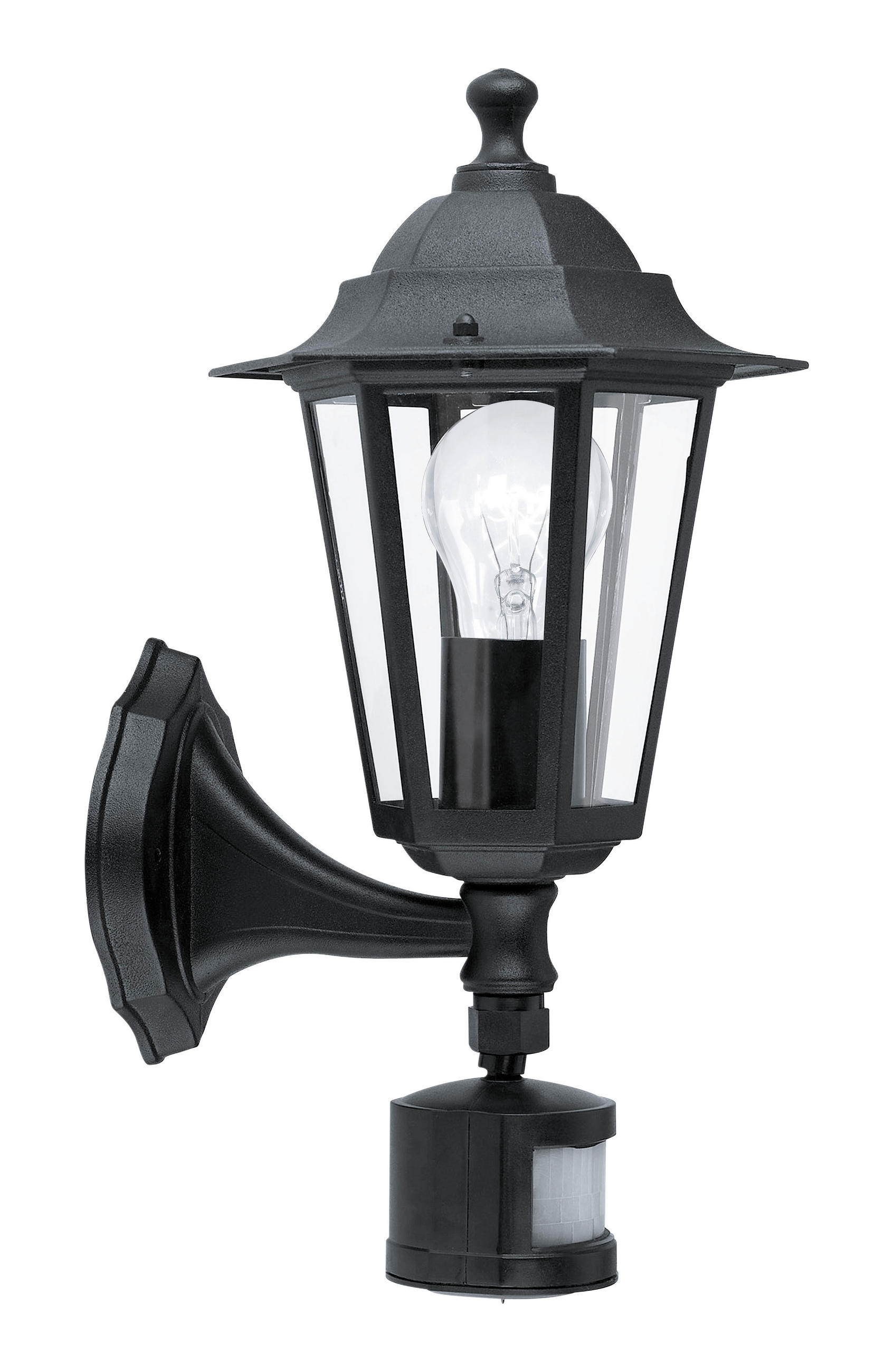 AUSSENWANDLEUCHTE - Schwarz, Lifestyle, Metall (16,5/23,5/42,5cm) - Eglo