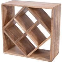 DRŽÁK NA LÁHVE - Basics, dřevo (33,00/33/15cm)