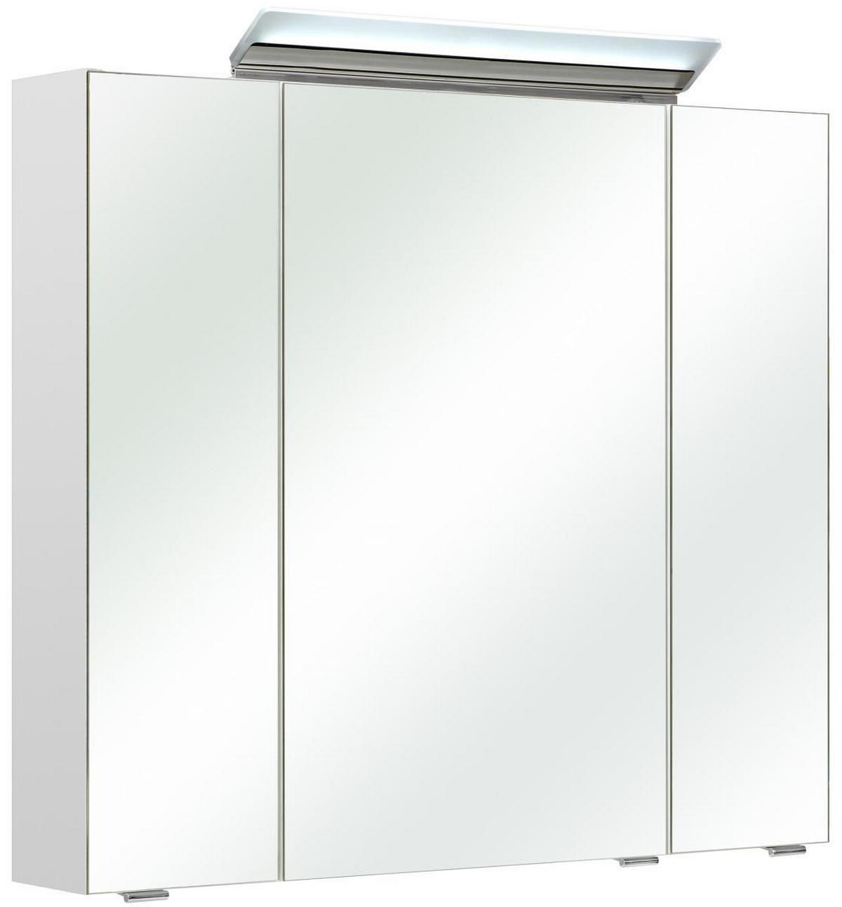 SPIEGELSCHRANK 80/70/16 cm  - Weiß, Basics, Glas/Holz (80/70/16cm) - Xora