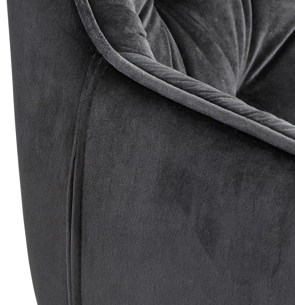 ARMLEHNSTUHL-SET 2 Stück  in Eisen Samt  - Schwarz, MODERN, Holz/Textil (58/83/63cm) - Livetastic