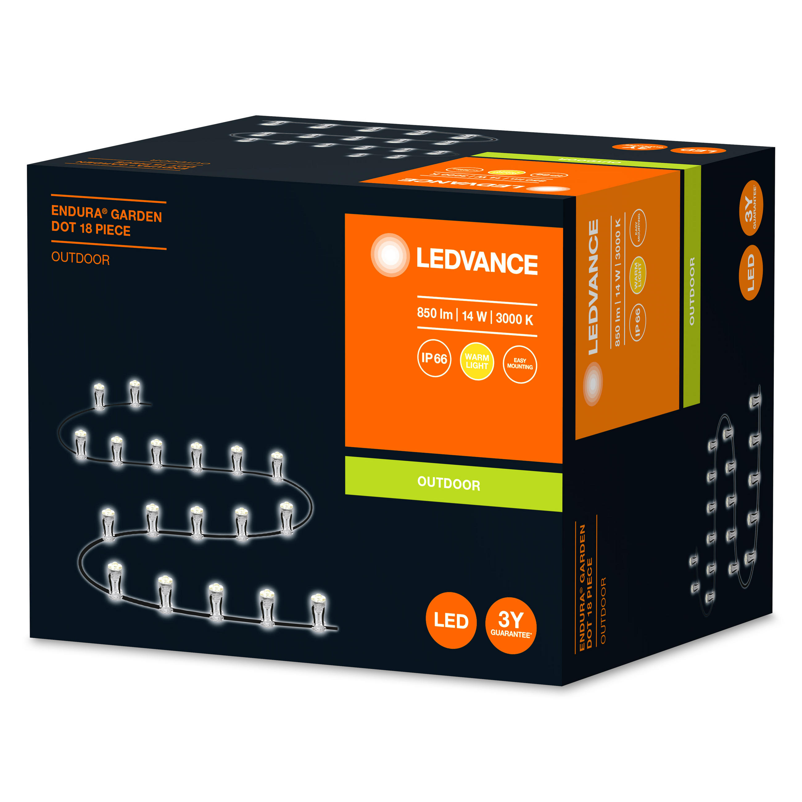 LED-DEKOLEUCHTE Endura Garden 2,3/2,3/9,6 cm   - Klar, Basics, Kunststoff (2,3/2,3/9,6cm) - Ledvance