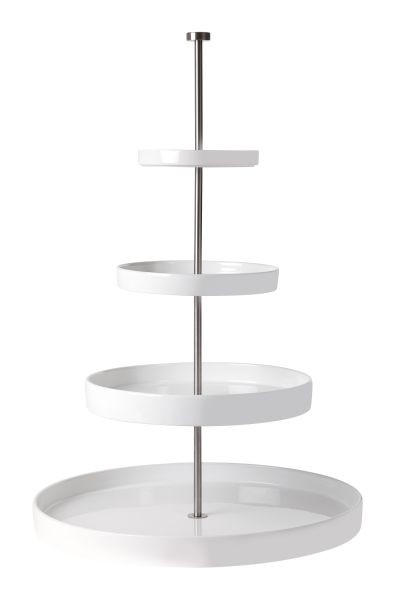 ETAŽER  Grande    41/41/58,5 cm         - bela, Konvencionalno, keramika (41/41/58,5cm) - ASA