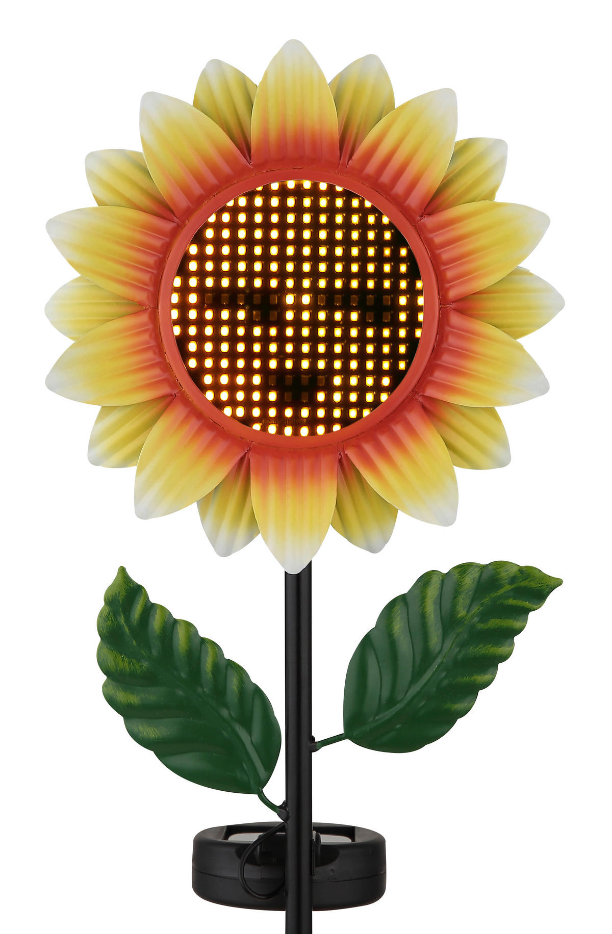 SOLARLEUCHTE Coralie 19/6/100 cm  - Gelb/Schwarz, Design, Kunststoff/Metall (19/6/100cm) - Globo