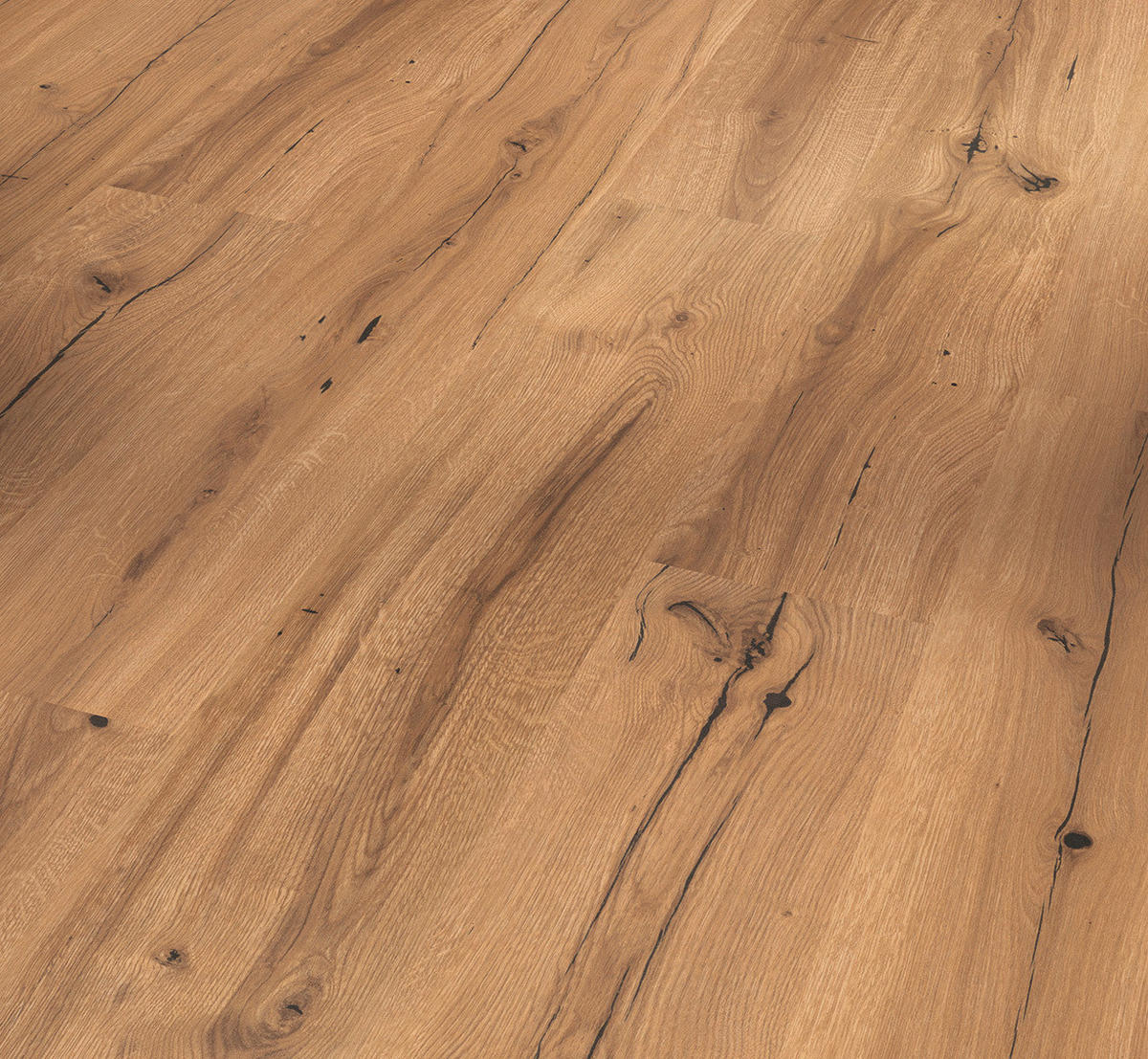 LAMINATBODEN Laminat Basic 400  per  m² - Eichefarben, Basics, Holzwerkstoff (128.5/19.4/0.8cm) - Parador