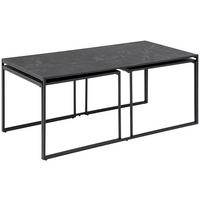 SOFFBORD SET - svart, Klassisk, metall/trämaterial (56-120/56-60/44-48cm) - MID.YOU
