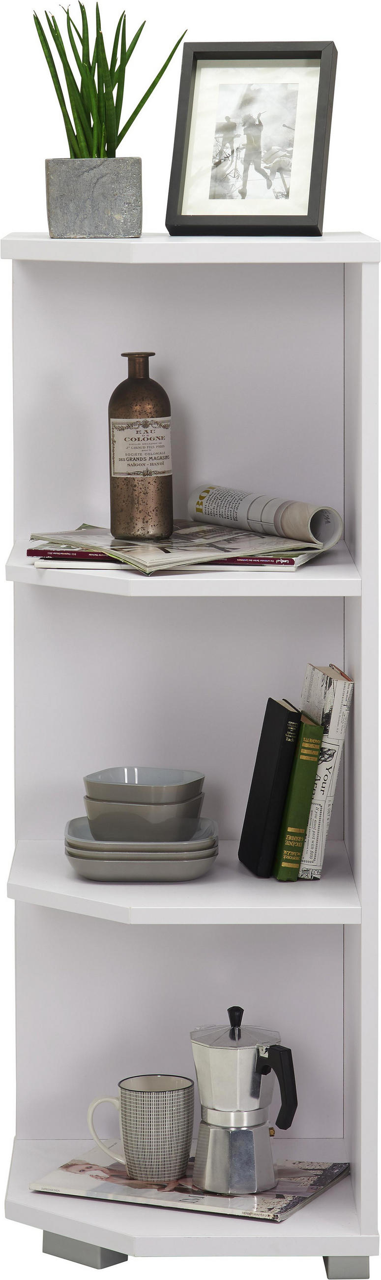 Abschlussregal 40/109,7/40 cm Weiß