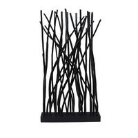 RAUMTEILER - Schwarz, Design, Holz (100/180/20cm) - Livetastic