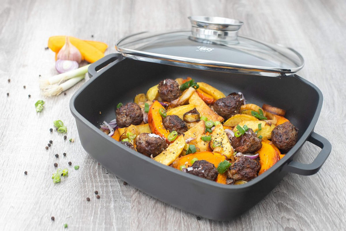 SERVIERPFANNE ALUCAST  - Basics, Metall (28/8,4/28cm) - ELO