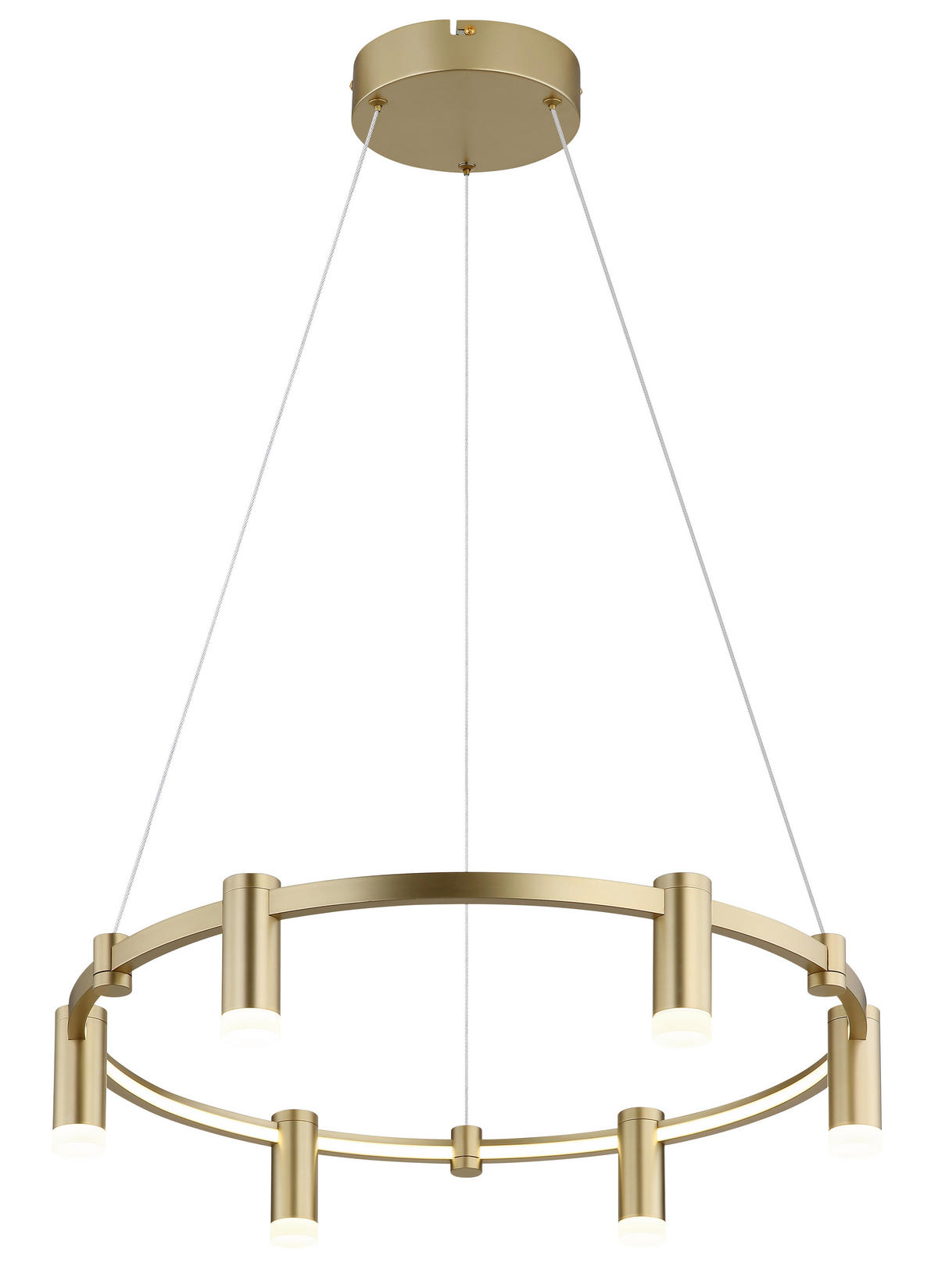 HÄNGELEUCHTE 62/120 cm  - Goldfarben/Opal, Trend, Kunststoff/Metall (62/120cm) - Collet's Monde