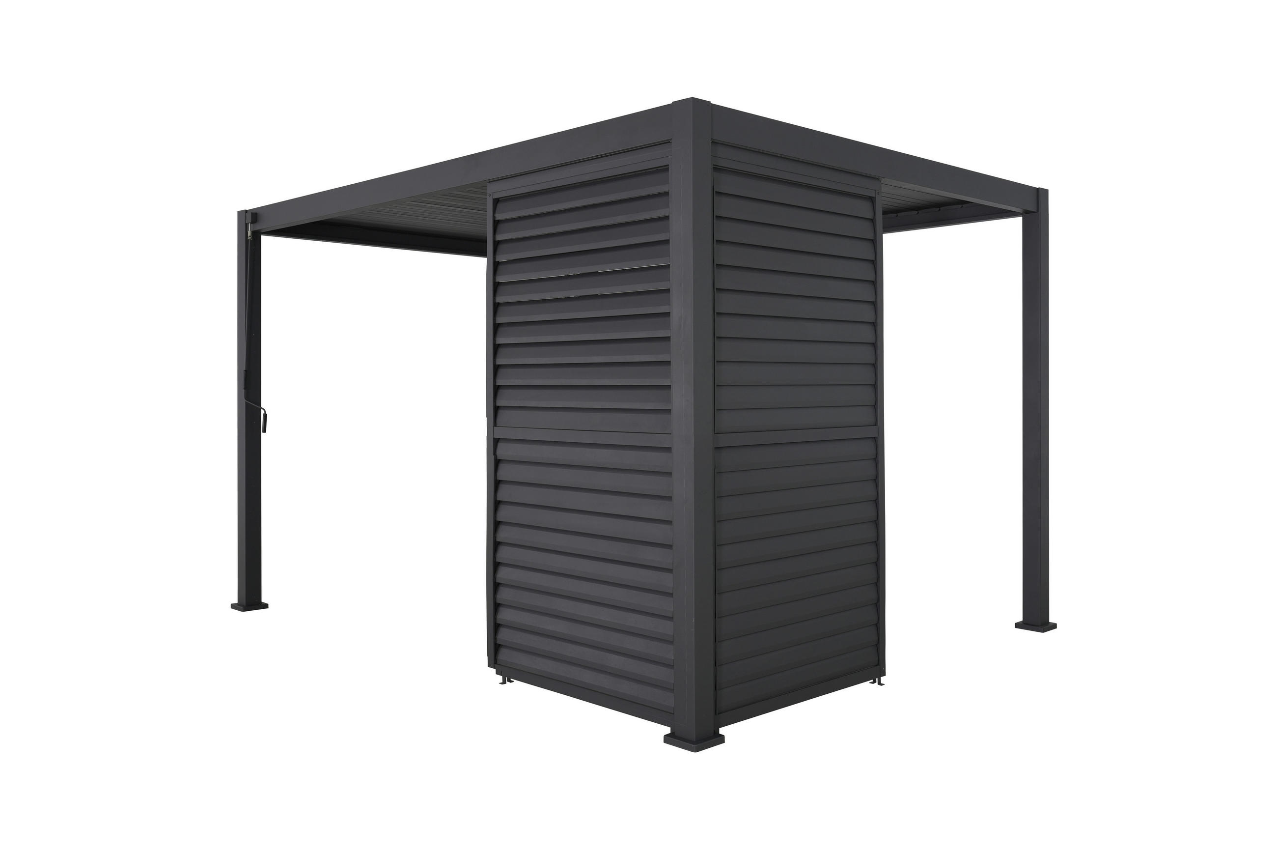 LAMELLENTEIL DELUXE/CLASSIC Aluminium  - Anthrazit, MODERN, Metall (123/240/10cm) - Gardenson