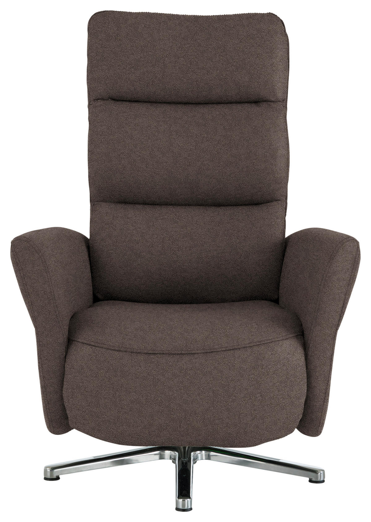 RELAXSESSEL Textil Braun  - Chromfarben/Braun, Design, Textil/Metall (78/113/83cm) - Beldomo Speed