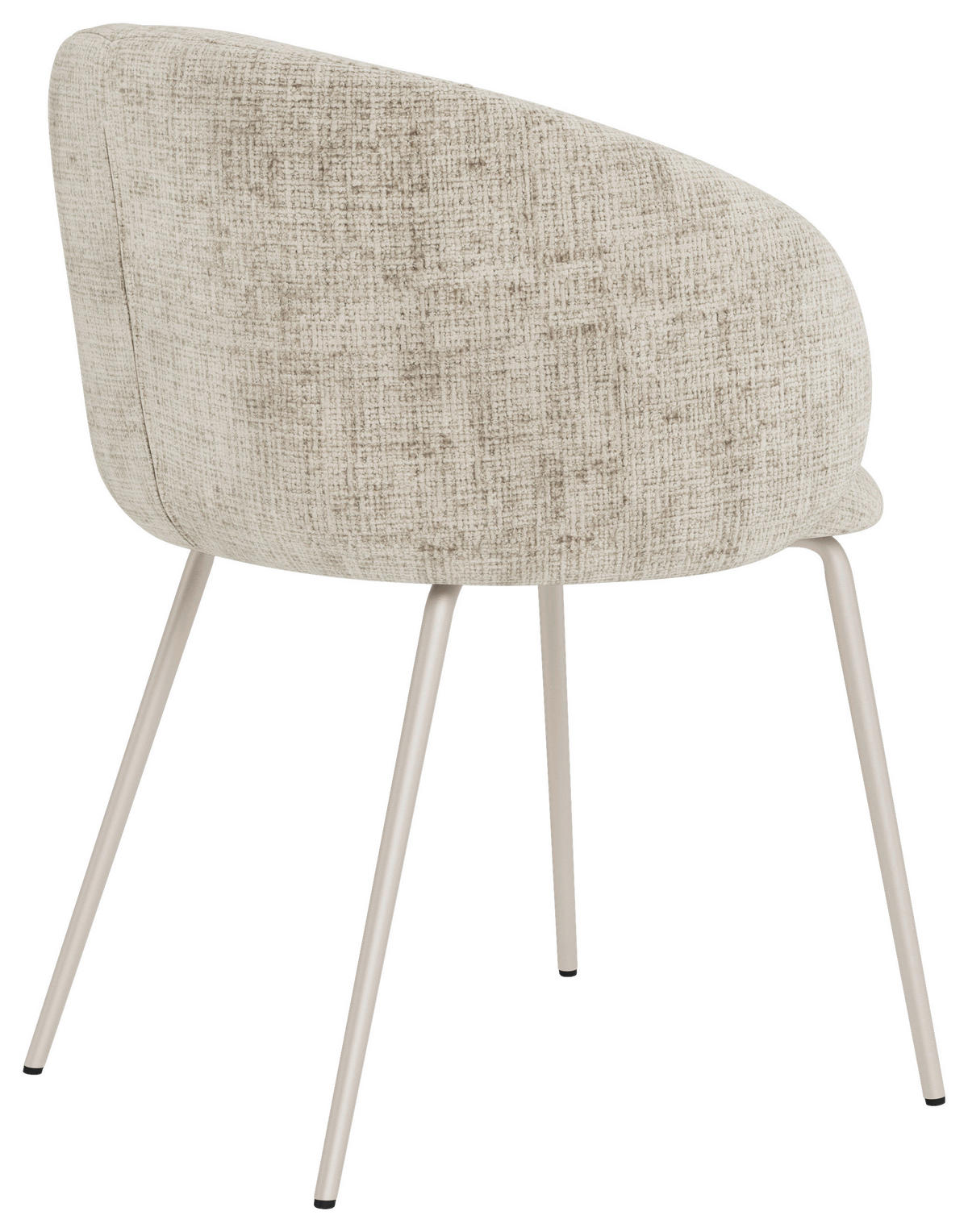 ARMLEHNSTUHL  in Stahl Flachgewebe  - Beige/Grau, Design, Textil/Metall (55/79/55cm) - MID.YOU