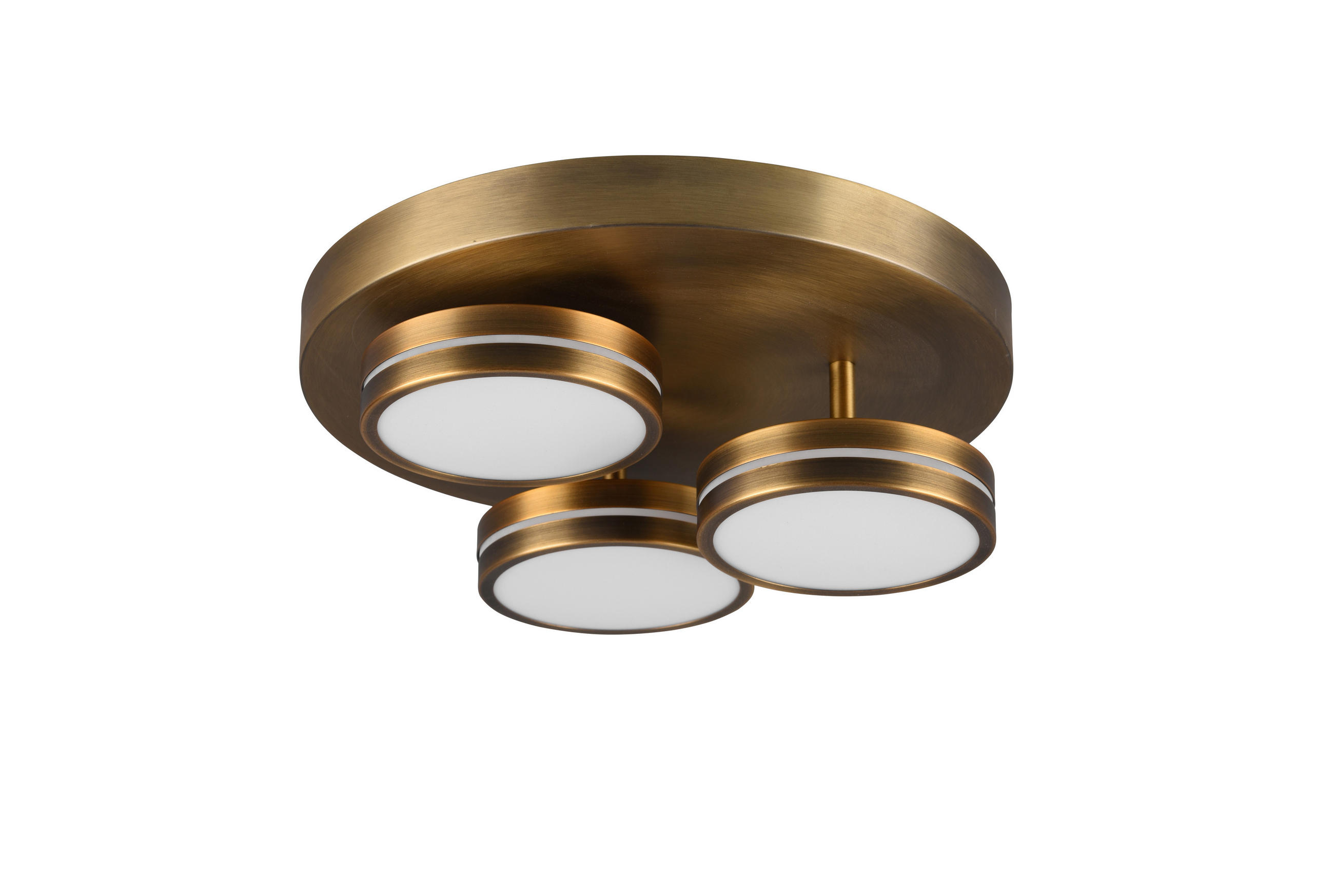 LED-TAKLAMPA Franklin 35/13 cm  - mässingsfärgad, Basics, metall (35/13cm) - Trio Leuchten