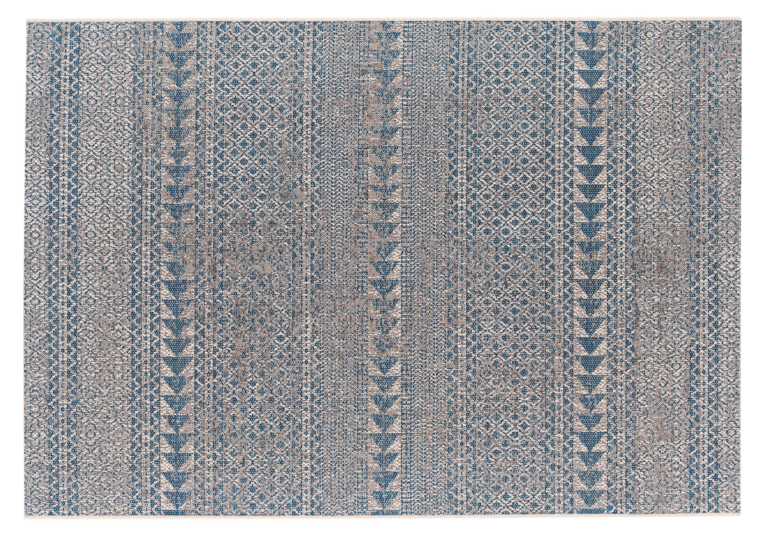OUTDOORTEPPICH 160/230 cm Petrol, Beige  - Beige/Petrol, Basics, Textil (160/230cm) - Sieger