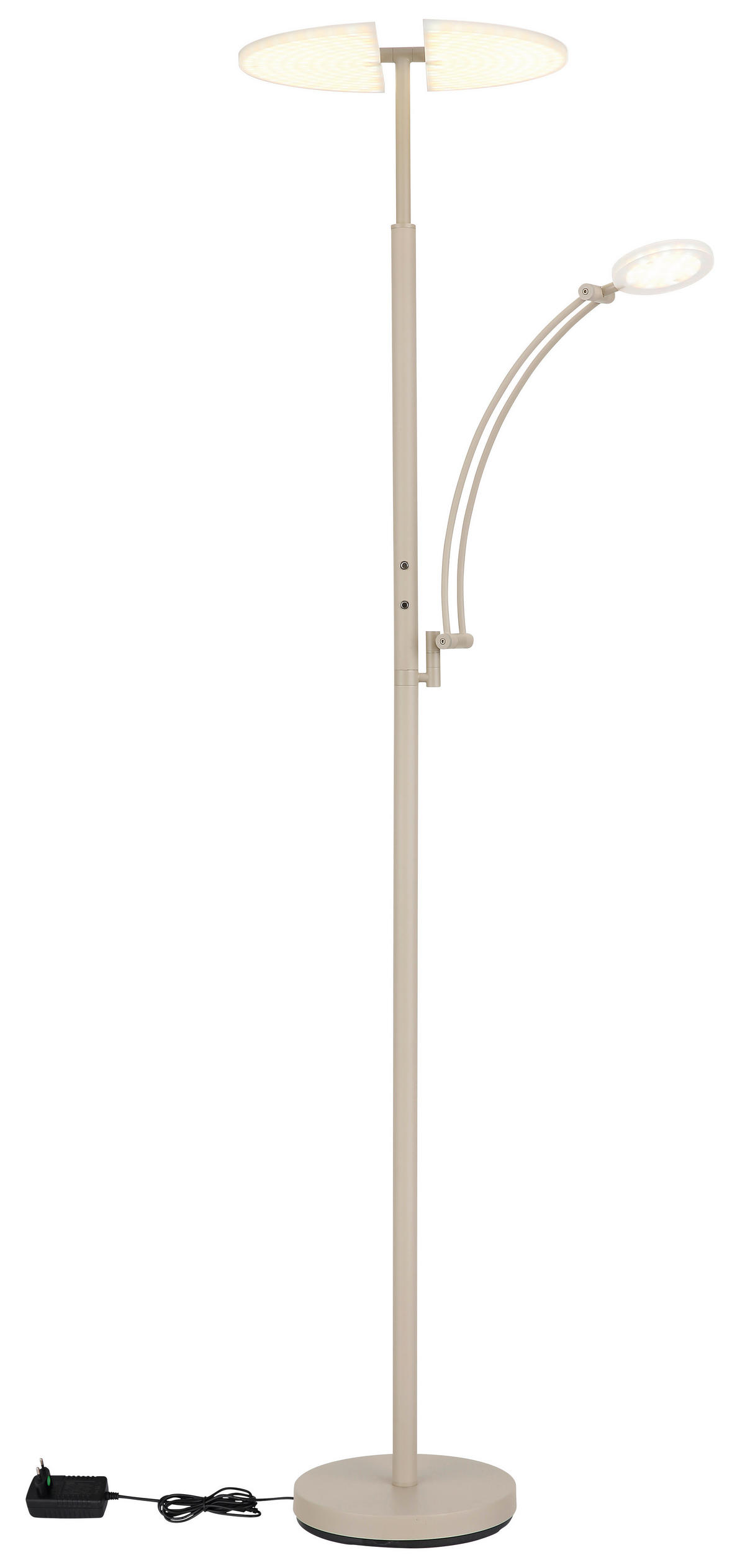 LED-DECKENFLUTER Tirana 80/40,5/183 cm  - Sandfarben/Klar, Design, Kunststoff/Metall (80/40,5/183cm)