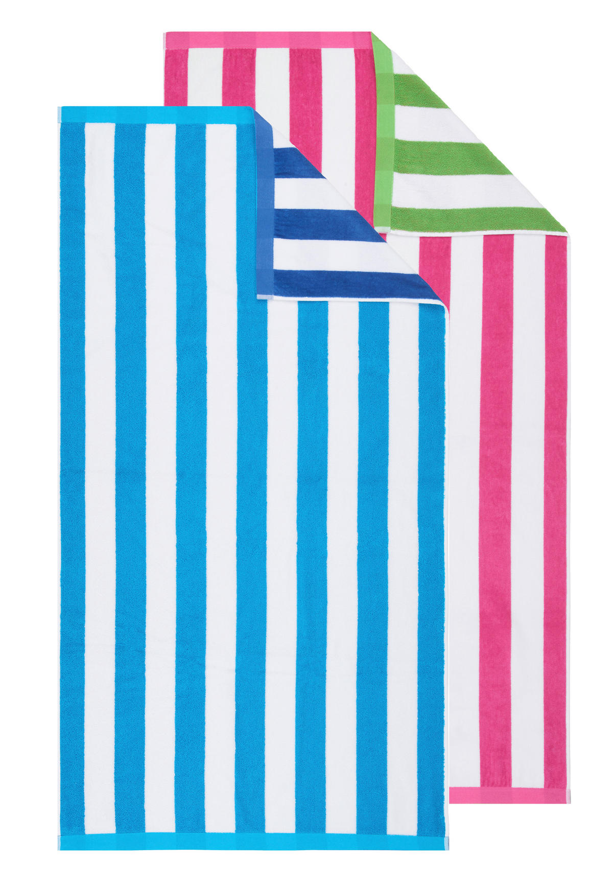 PLÁŽOVÁ OSUŠKA, 90/180 cm, viacfarebná, pink, svetlozelená - viacfarebná/pink, Basics, textil (90/180cm) - Esposa