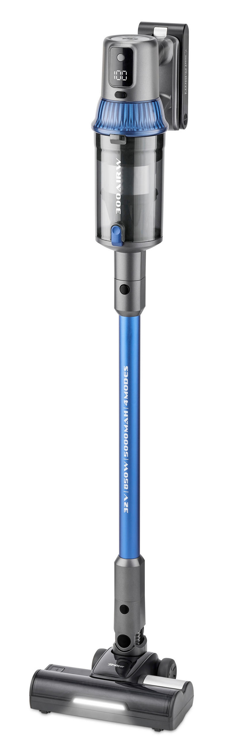 AKKU-BODENSTAUBSAUGER - Blau, Basics, Kunststoff (32,5/25,5/131cm) - Trisa Electronics