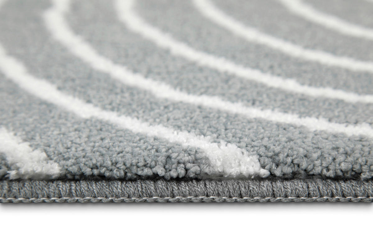 BADTEPPICH Grau 55/65 cm  - Grau, Basics, Kunststoff/Textil (55/65cm) - WECON HOME BASIC