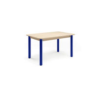 ESSTISCH in Metall, Holzwerkstoff 140/90/76 cm   - Hellbraun/Blau, Natur, Holzwerkstoff/Metall (140/90/76cm) - Tom Tailor