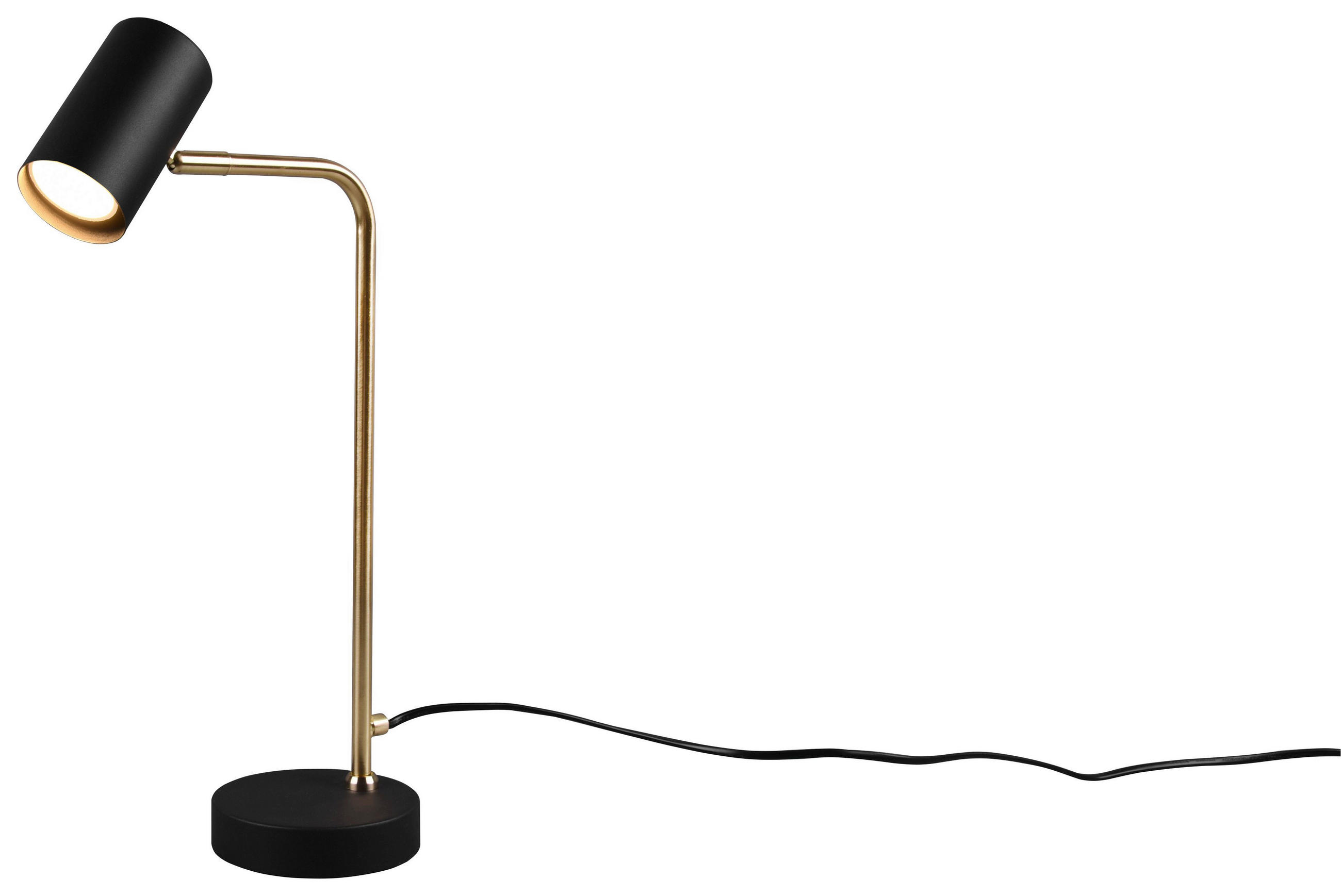 BORDSLAMPA MARLEY   - mässingsfärgad/svart, Design, metall (45/12/25cm) - Trio Leuchten