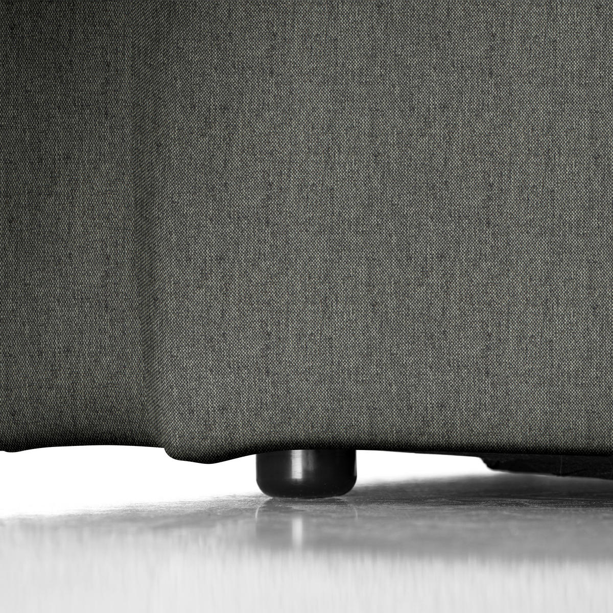 ECKSOFA Dunkelgrün Webstoff Rücken echt  - Dunkelgrün/Schwarz, Design, Kunststoff/Textil (290/171cm) - home24