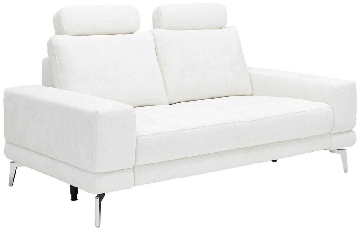 2,5-SITZER Chenille Naturfarben  - Naturfarben, KONVENTIONELL, Textil/Metall (180/83/106cm) - SetOne by Musterring