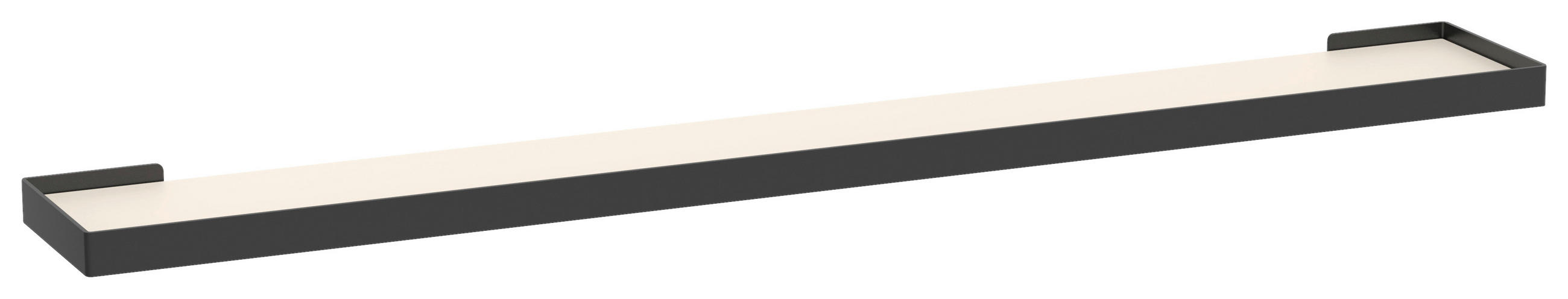WANDBOARD Metall, Holzwerkstoff Schwarz, Kaschmir  - Kaschmir/Schwarz, Basics, Holzwerkstoff/Metall (110/3/15cm) - Xora