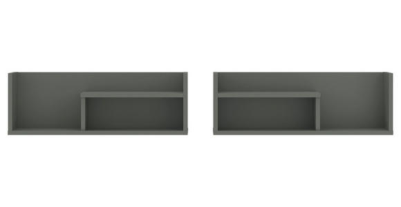 WANDBOARD SHIRLEY Holzwerkstoff Anthrazit, Grau, Grün  - Anthrazit/Grau, Design, Holzwerkstoff (140/24/22cm) - Carryhome