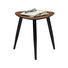 BEISTELLTISCH Kiefer, Walnuss furniert Schwarz, Walnussfarben - Walnussfarben/Schwarz, Design, Holz (40/40/40cm) - Xora