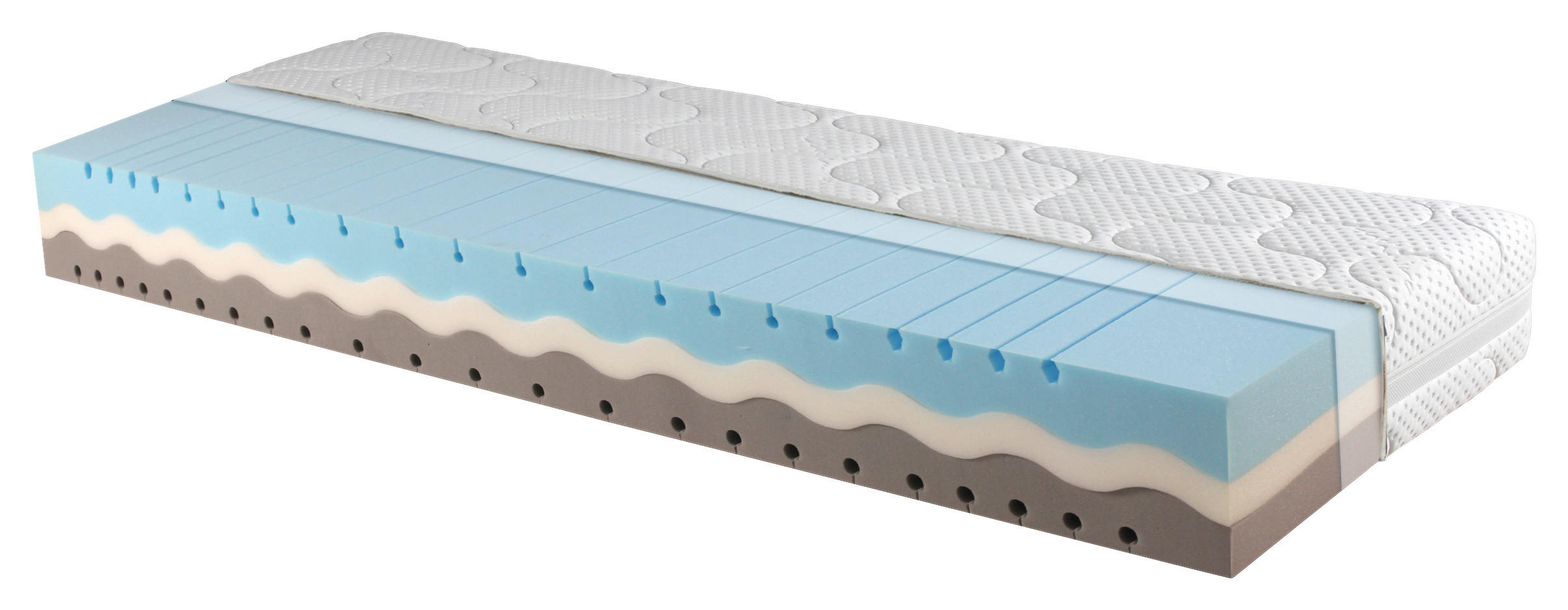 WENDEMATRATZE 140/200 cm Höhe ca. 24 cm  - KONVENTIONELL, Textil (140/200cm) - Sleeptex