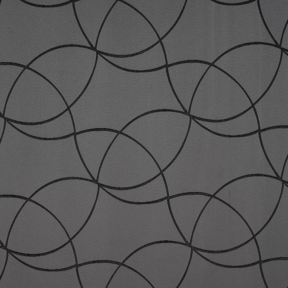 HOTOVÝ ZÁVĚS, neprůsvitné, 140/245 cm - černá, Konvenční, textil (140/245cm) - Dieter Knoll