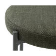 HOCKER Webstoff Olivgrün  - Olivgrün, Basics, Textil/Metall (43,5/48/43,5cm) - Xora